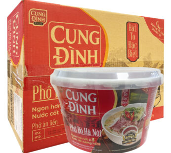 Instant Rice Noodles, Pho Bo, Beef Bowl (CUNG DINH) 12 x 73g