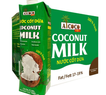 Kokosmilch (Alcoco) 17-19% Fett aus Vietnam, 12 x 1l