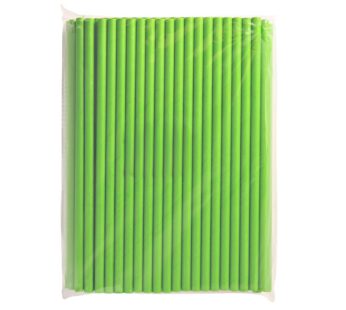 Strohhalm aus Papier Grün 50×100 Stk.