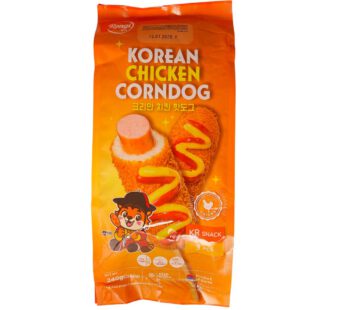 Koreanischer Corndog mit Hähnchenwurst